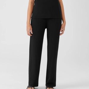 Eileen Fisher Black Slouchy Pull on Pants Size Large